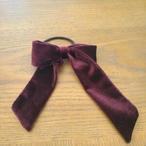 Velvet Hair Bow Tie